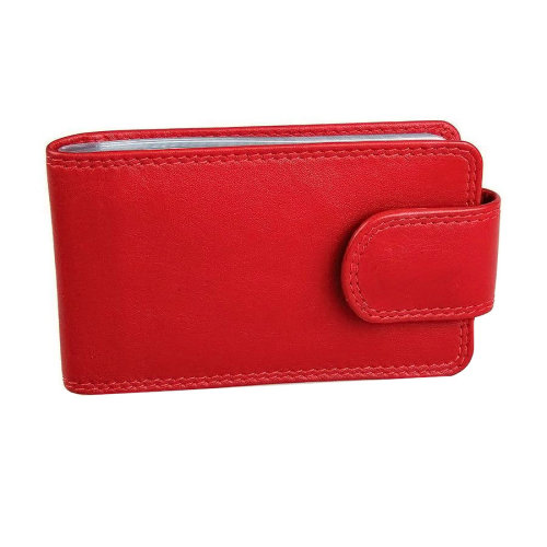 Футляр для  кредитных карт  "Верона" в подарочной упаковке (красный)